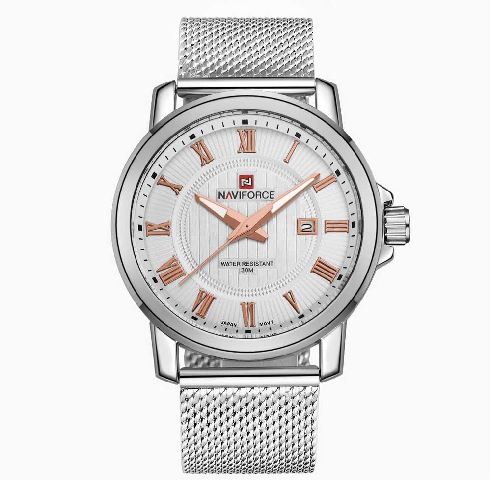 NAVIFORCE NF9052 S/W/RG MEN'S WATCH - H2 Hub Watches