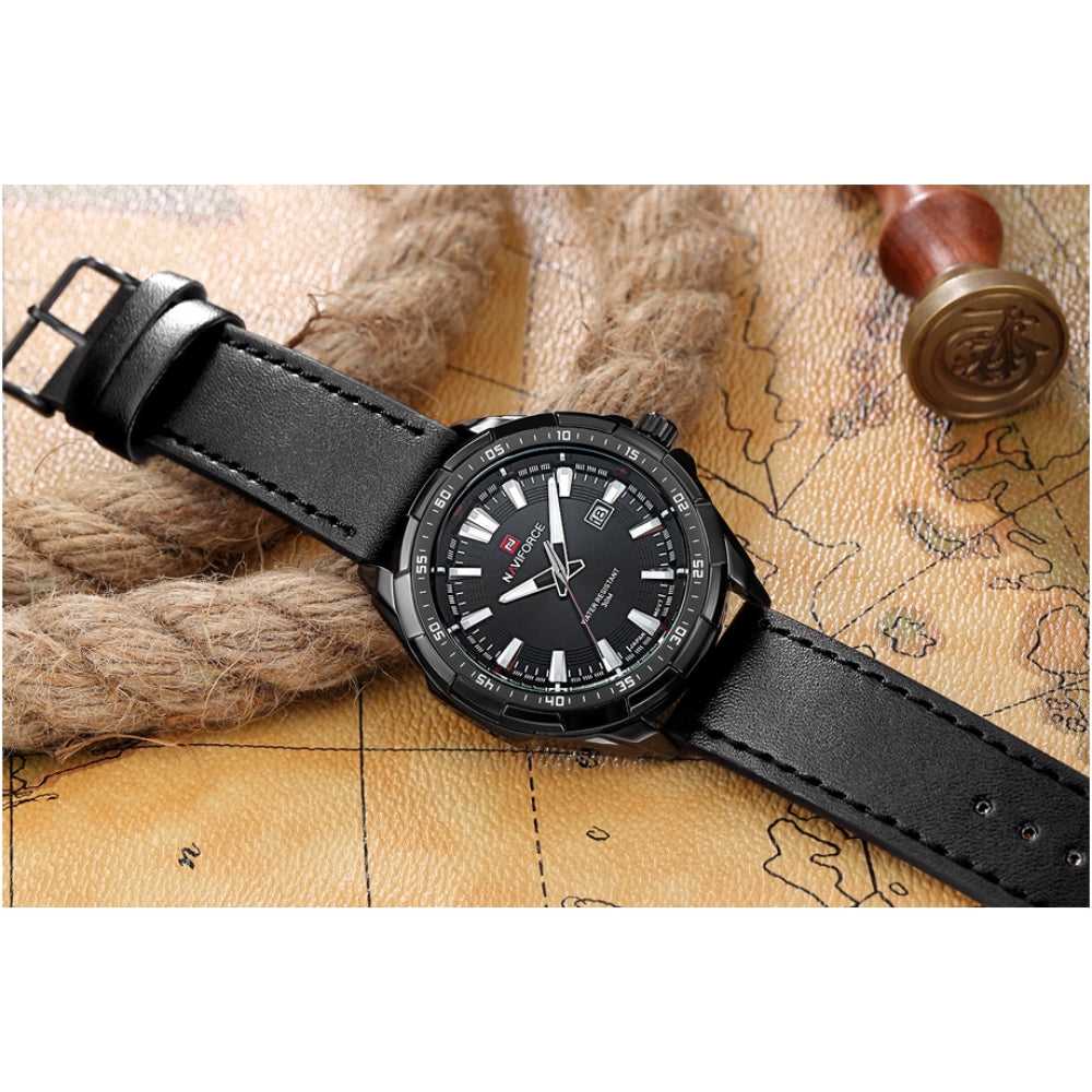 NAVIFORCE NF9056 B/B MEN'S ANALOG WATCH - H2 Hub Watches