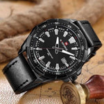 NAVIFORCE NF9056 B/B MEN'S ANALOG WATCH - H2 Hub Watches