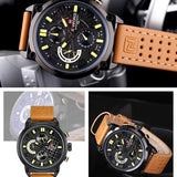 NAVIFORCE NF9068L B/Y/BN MEN'S CHRONOGRAPH WATCH - H2 Hub Watches
