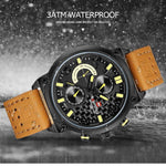 NAVIFORCE NF9068L B/Y/BN MEN'S CHRONOGRAPH WATCH - H2 Hub Watches