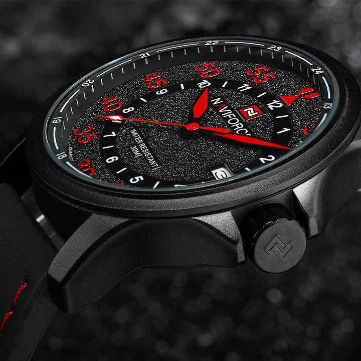 NAVIFORCE NF9076-B-R-B MEN'S ANALOG WATCH - H2 Hub Watches
