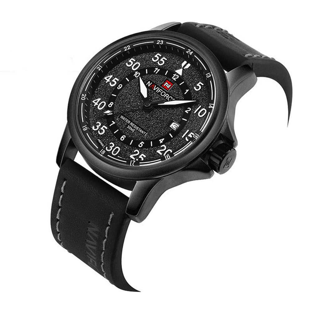 NAVIFORCE NF9076-B-W-B MEN'S ANALOG WATCH - H2 Hub Watches