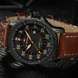 NAVIFORCE NF9076 B/Y/D.BN MEN'S ANALOG WATCH - H2 Hub Watches