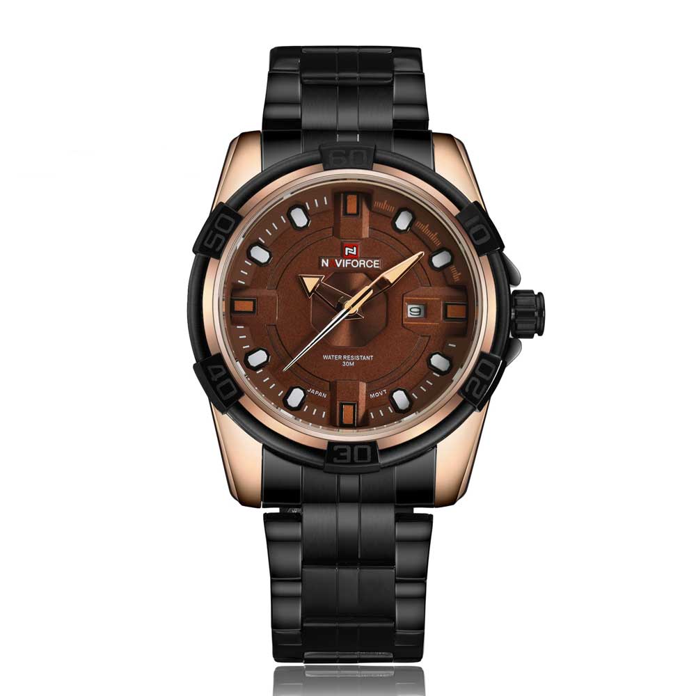 NAVIFORCE ANALOG NF9079 RG/CE/Y QUARTZ MEN'S WATCH - H2 Hub Watches