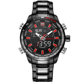 NAVIFORCE NF9093 B/B/R BLACK STAINLESS STEEL MEN'S WATCH