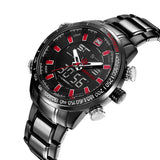 NAVIFORCE NF9093 B/B/R BLACK STAINLESS STEEL MEN'S WATCH