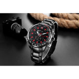 NAVIFORCE NF9093 B/B/R BLACK STAINLESS STEEL MEN'S WATCH