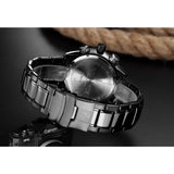 NAVIFORCE NF9093 B/B/R BLACK STAINLESS STEEL MEN'S WATCH