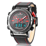 NAVIFORCE NF9094 B/R/B MEN'S WATCH - H2 Hub Watches