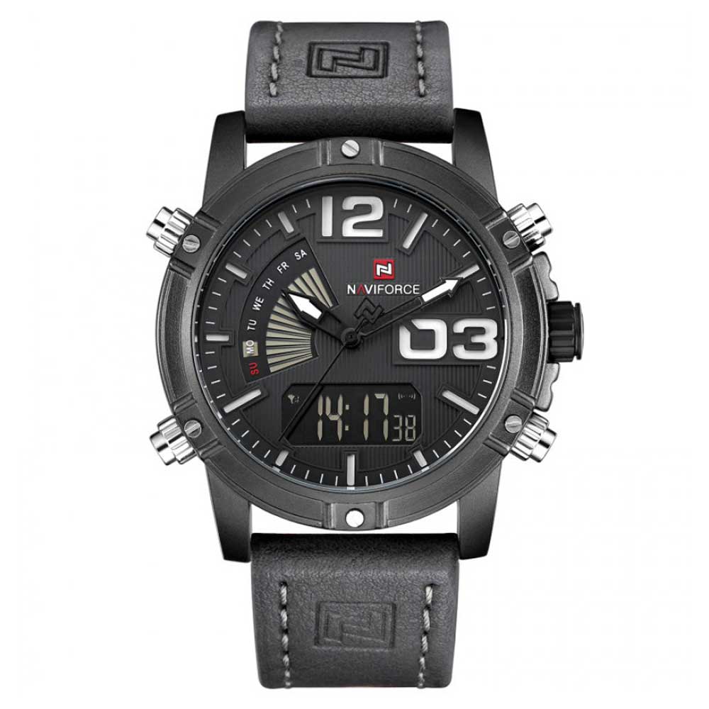 NAVIFORCE NF9095 B/W/GY MEN'S WATCH - H2 Hub Watches
