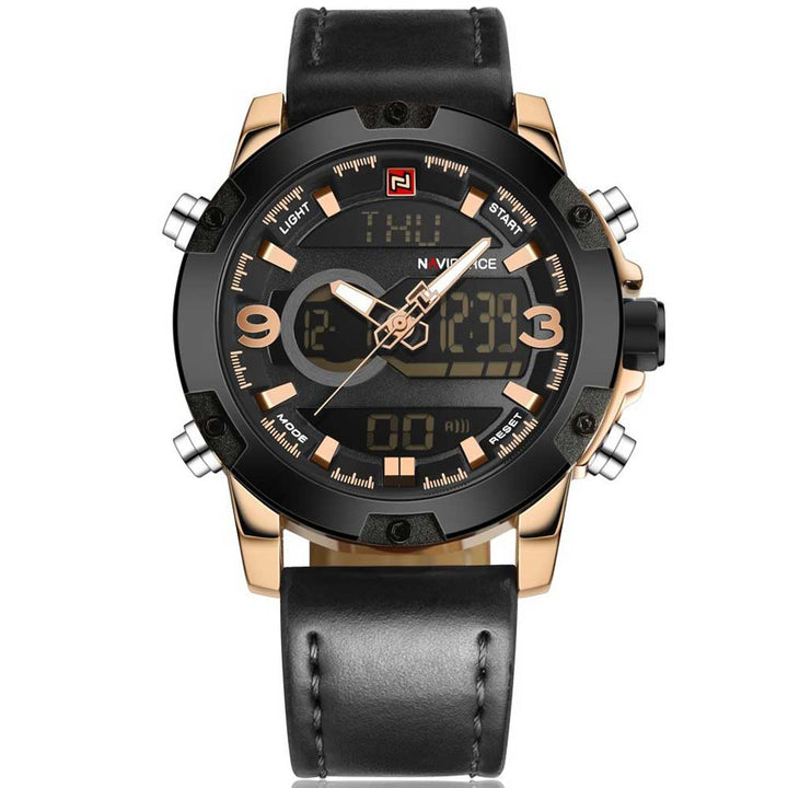 NAVIFORCE NF9097 RG/B/B MEN'S ANALOG/DIGITAL WATCH - H2 Hub Watches