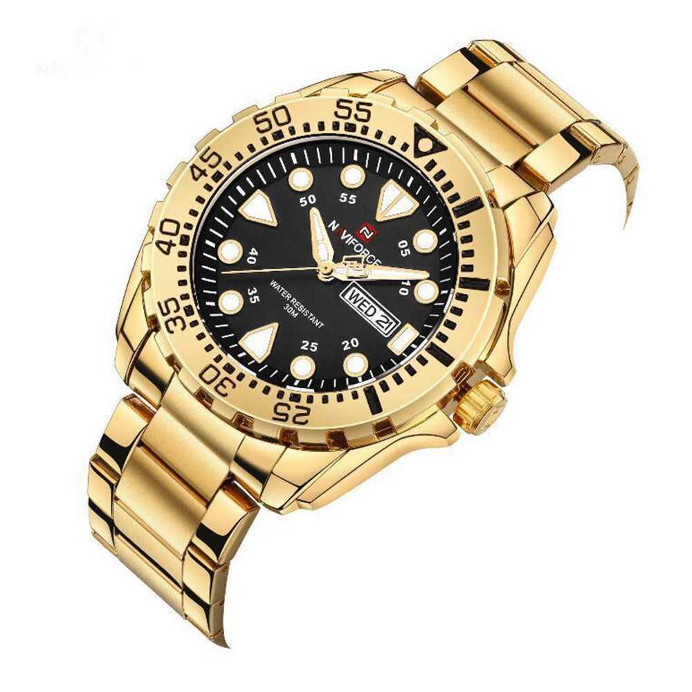NAVIFORCE NF9105 G/B MEN'S CHRONOGRAPH WATCH - H2 Hub Watches
