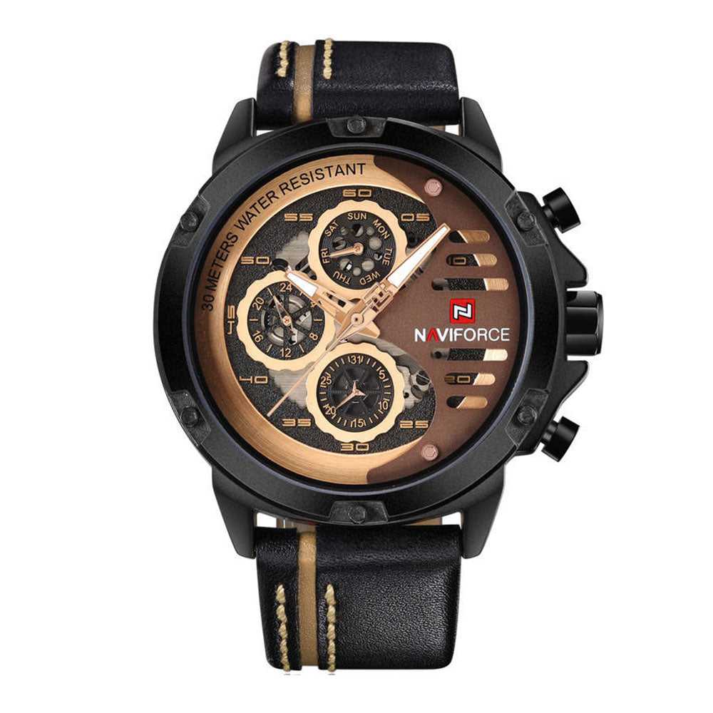 NAVIFORCE NF9110 B/RG/BN MEN'S CHRONOGRAPH WATCH - H2 Hub Watches