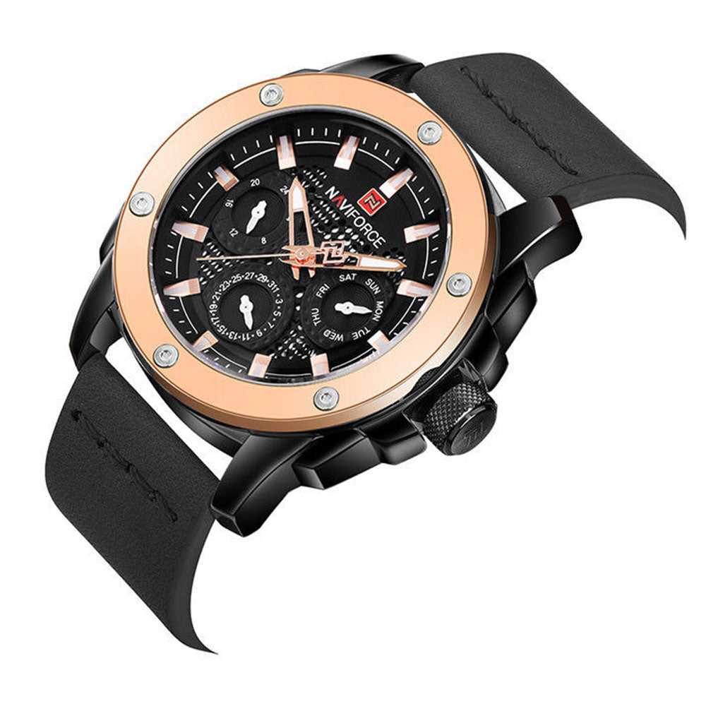 NAVIFORCE NF9116-RG-B-B MEN'S CHRONOGRAPH WATCH - H2 Hub Watches