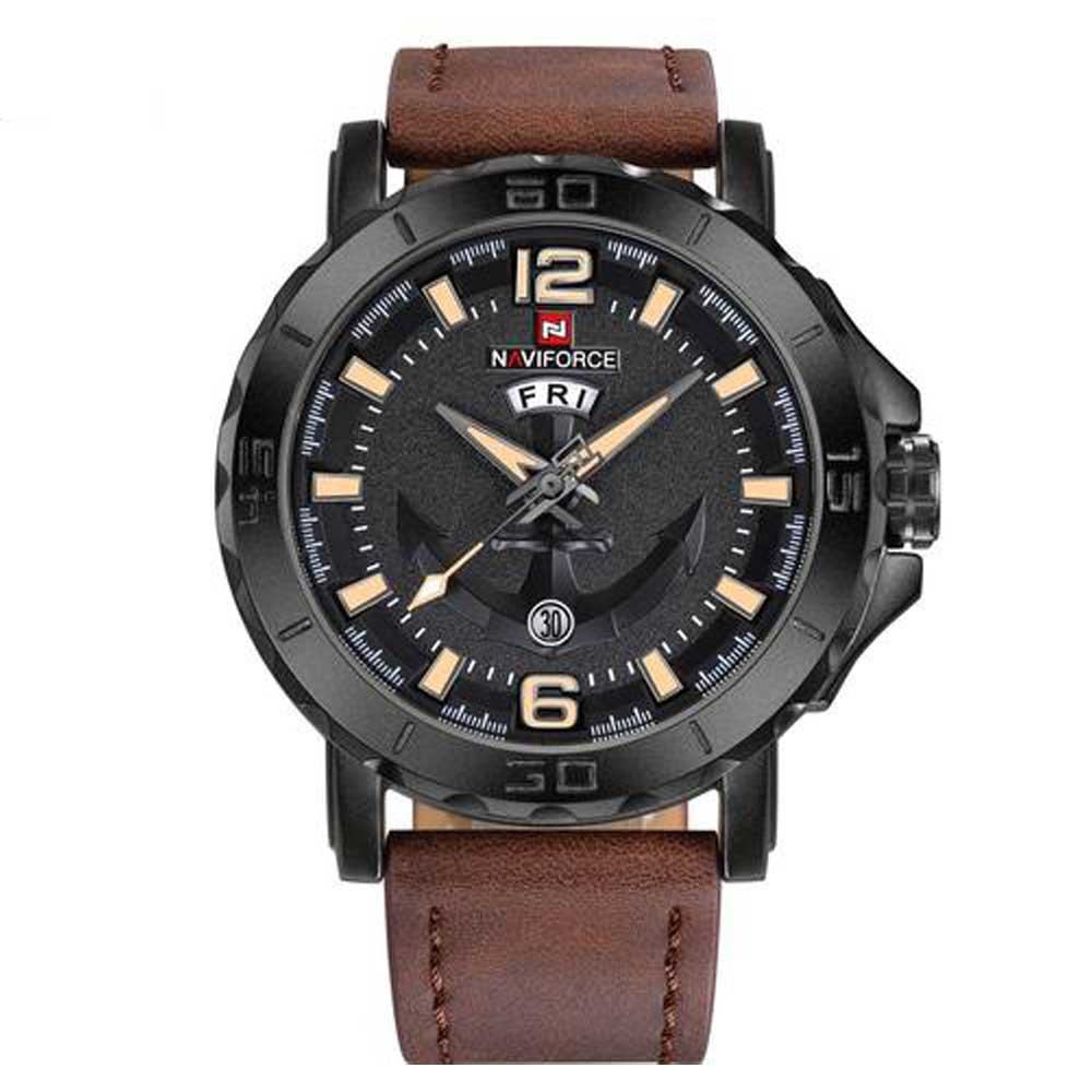 NAVIFORCE NF9122 B/Y/D.BN MEN'S WATCH - H2 Hub Watches