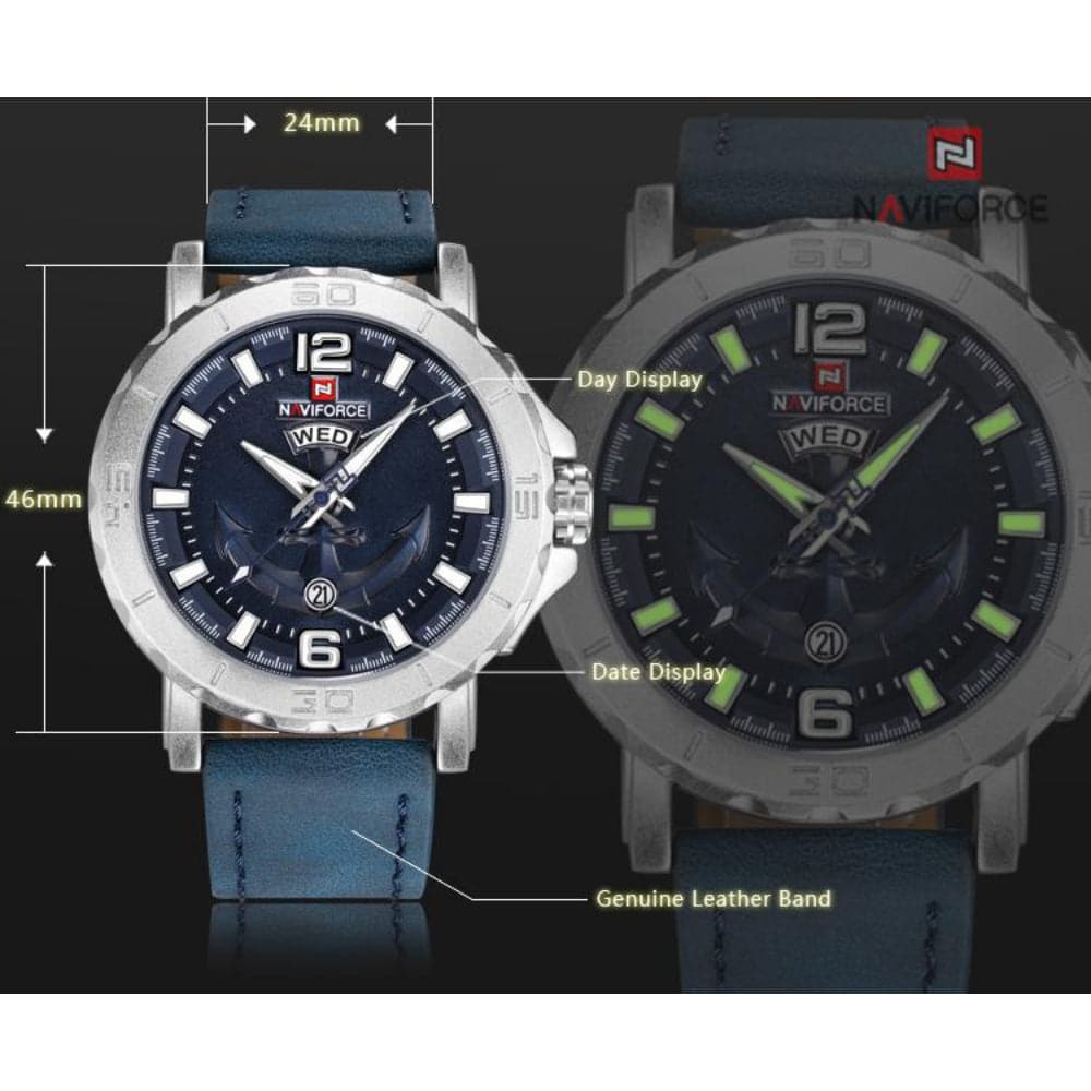 NAVIFORCE NF9122 S/BE/BE MEN'S WATCH - H2 Hub Watches