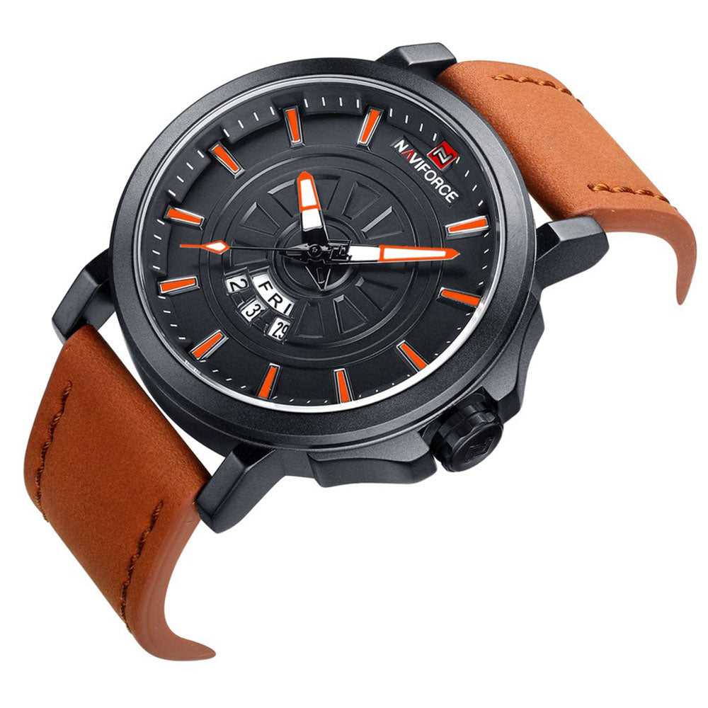 NAVIFORCE NF9125-B-O-L.BN MEN'S ANALOG WATCH - H2 Hub Watches