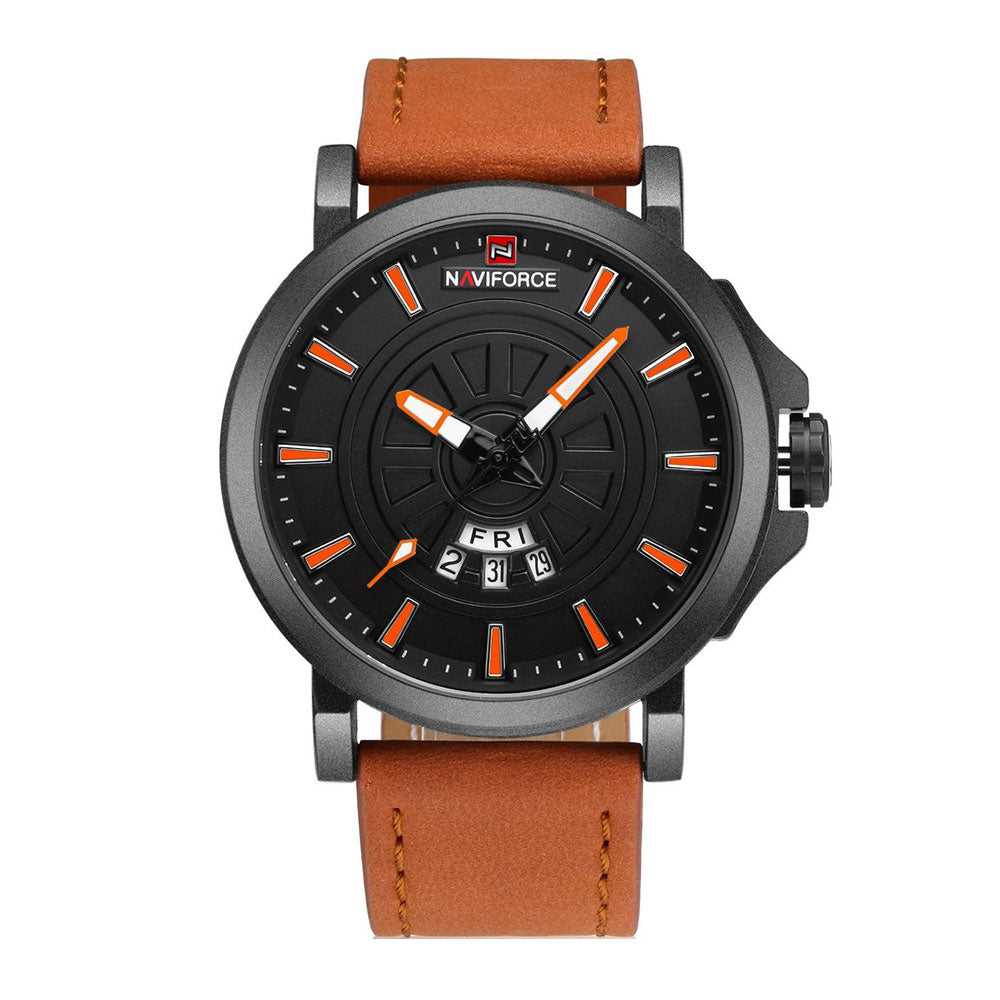 NAVIFORCE NF9125-B-O-L.BN MEN'S ANALOG WATCH - H2 Hub Watches