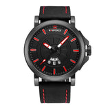 NAVIFORCE NF9125 B/R/B MEN'S ANALOG WATCH - H2 Hub Watches