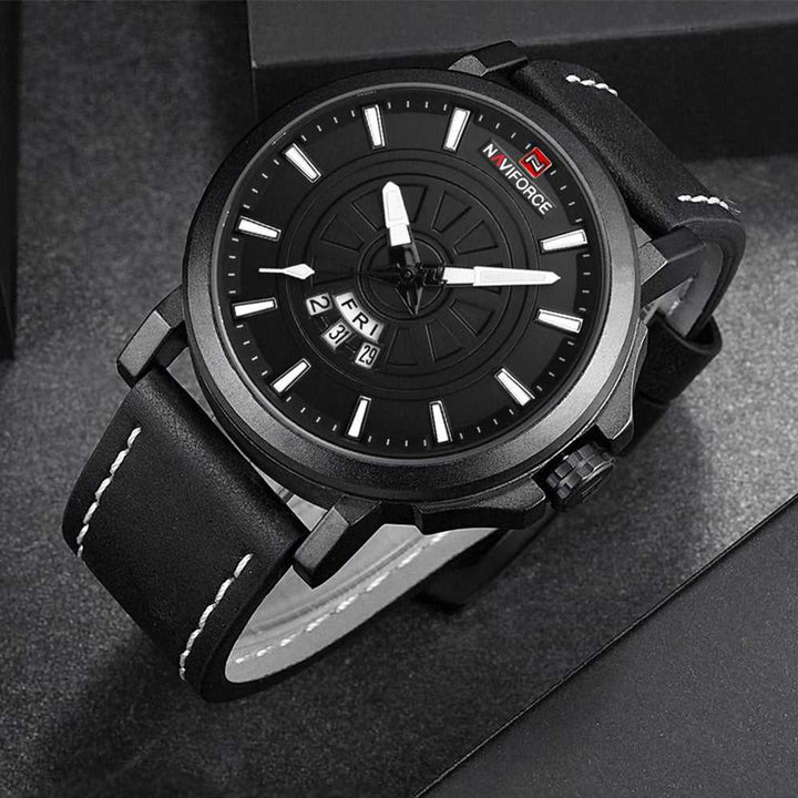 NAVIFORCE NF9125-B-W-B MEN'S ANALOG WATCH - H2 Hub Watches