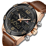 NAVIFORCE NF9128 RG/RG/D.BN MEN'S ANALOG/DIGITAL WATCH - H2 Hub Watches