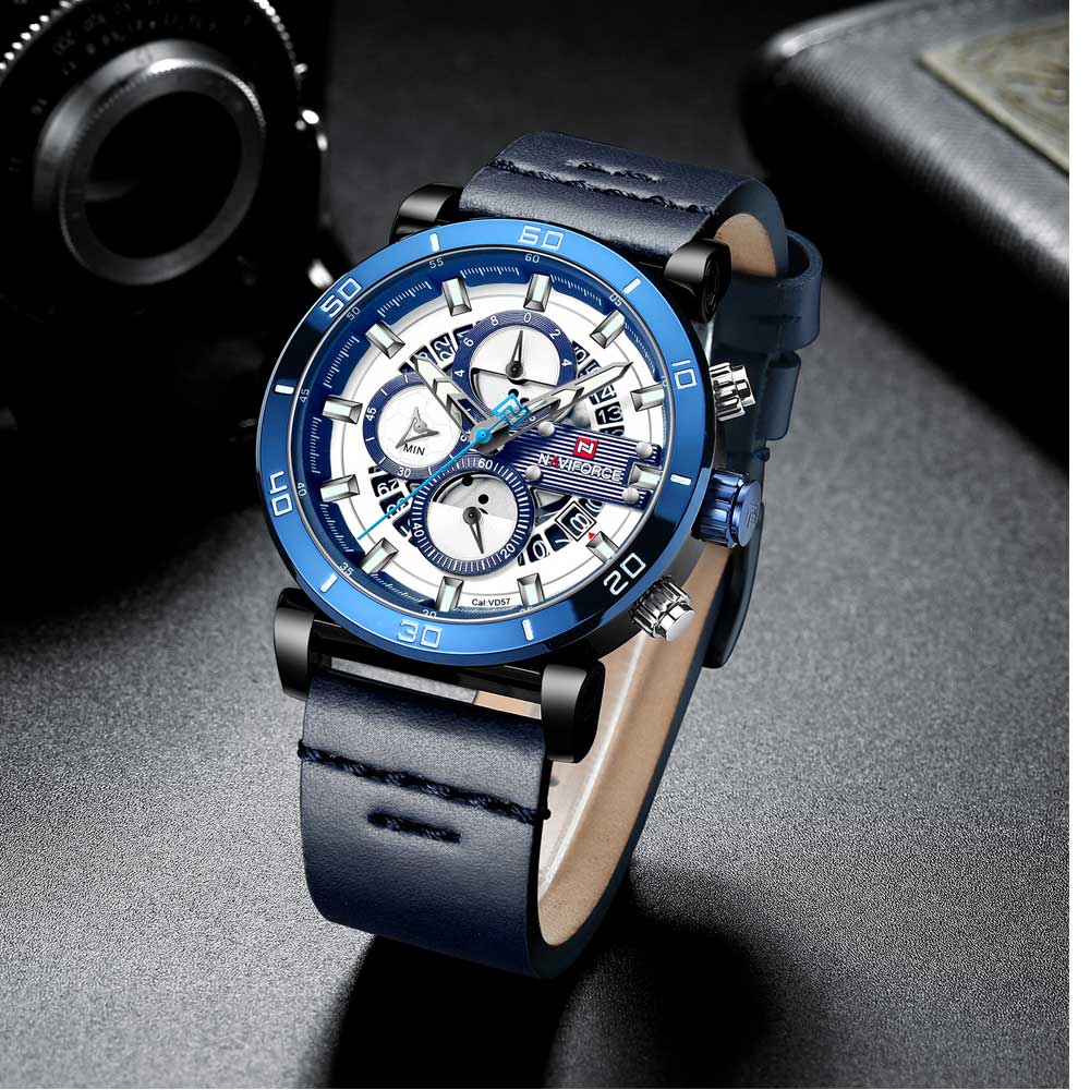 NAVIFORCE CHRONOGRAPH NF9131 B/BE/BE MEN'S WATCH - H2 Hub Watches