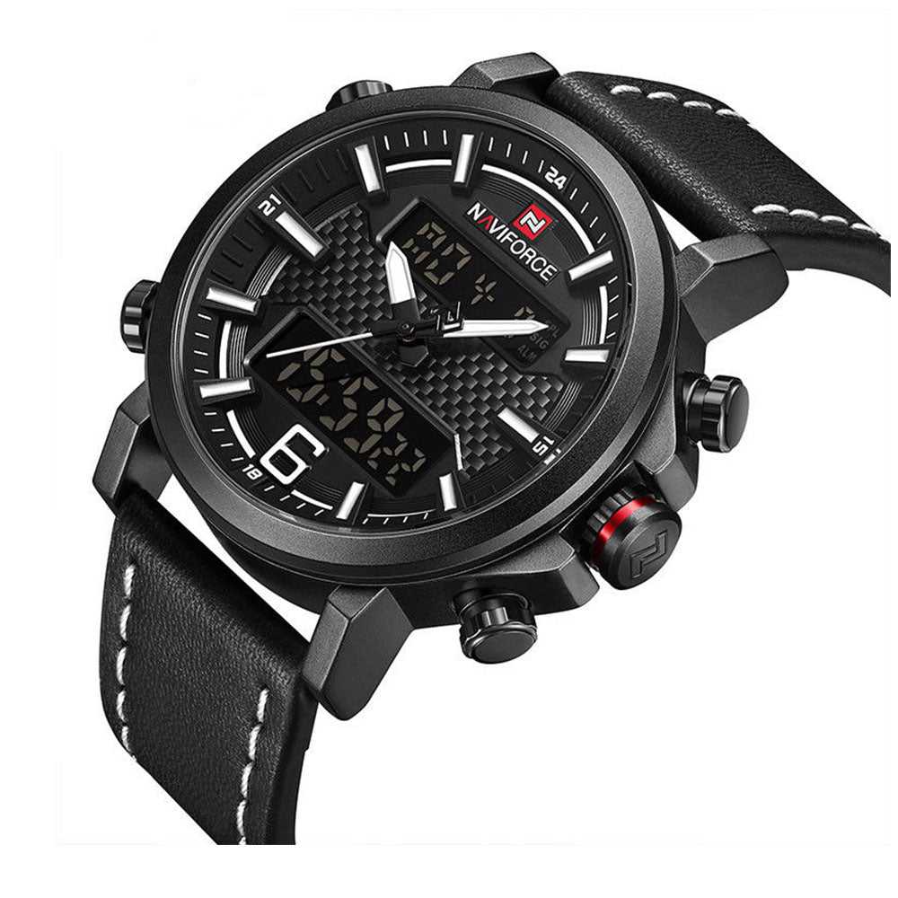 NAVIFORCE NF9135-B-GY-B MEN'S DIGITAL CASUAL WATCH - H2 Hub Watches