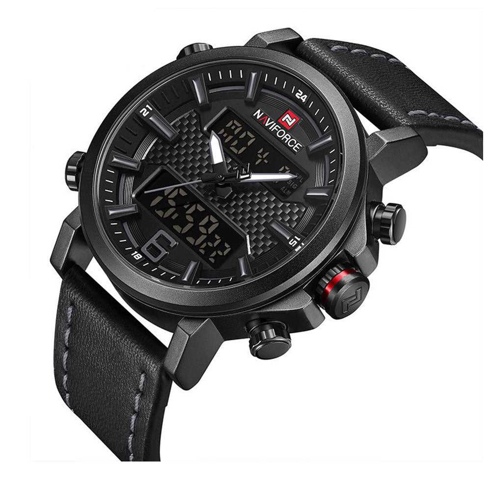 NAVIFORCE NF9135-B-W-B MEN'S DIGITAL CASUAL WATCH - H2 Hub Watches