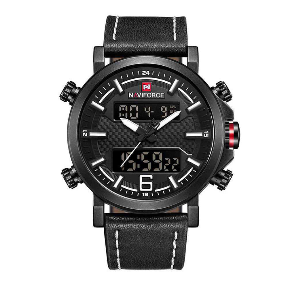 NAVIFORCE NF9135-B-W-B MEN'S DIGITAL CASUAL WATCH - H2 Hub Watches