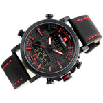 NAVIFORCE NF9135 B/R/B MEN'S DIGITAL CASUAL WATCH - H2 Hub Watches