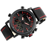NAVIFORCE NF9135 B/R/B MEN'S DIGITAL CASUAL WATCH - H2 Hub Watches