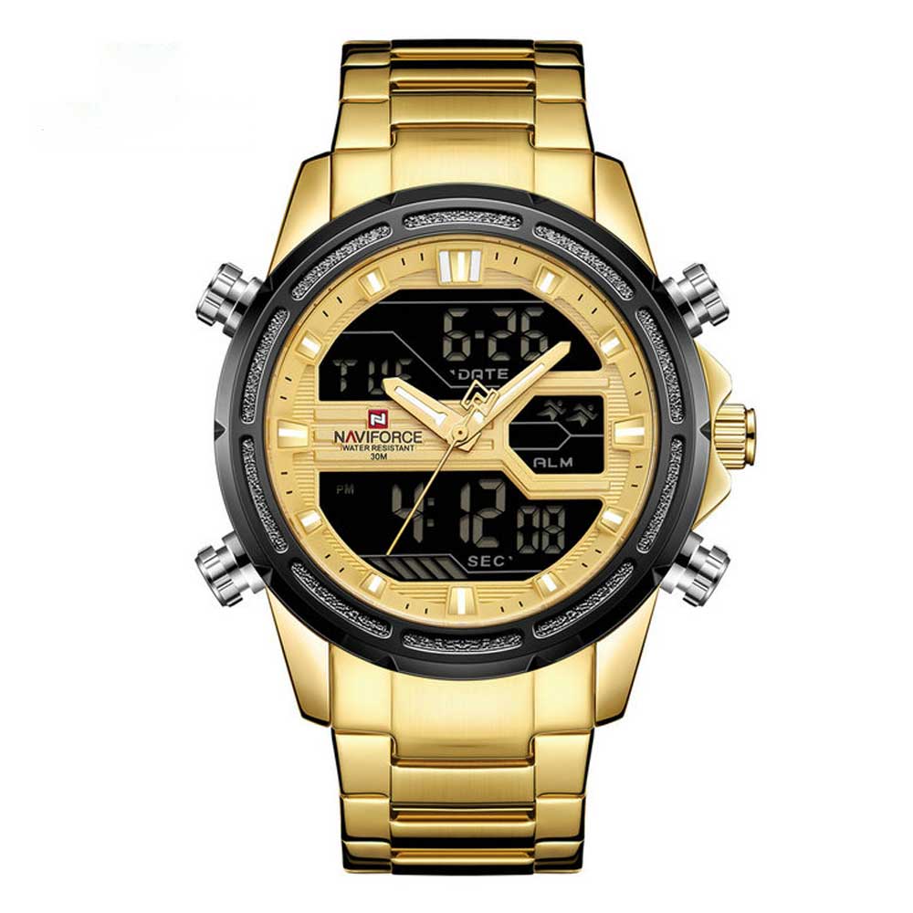 NAVIFORCE NF9138S G/G MEN'S ANALOG/DIGITAL WATCH - H2 Hub Watches