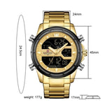 NAVIFORCE NF9138S G/G MEN'S ANALOG/DIGITAL WATCH - H2 Hub Watches