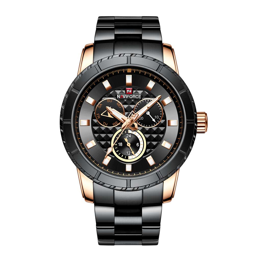 NAVIFORCE CHRONOGRAPH NF9145 RG/B/Y MEN'S WATCH - H2 Hub Watches