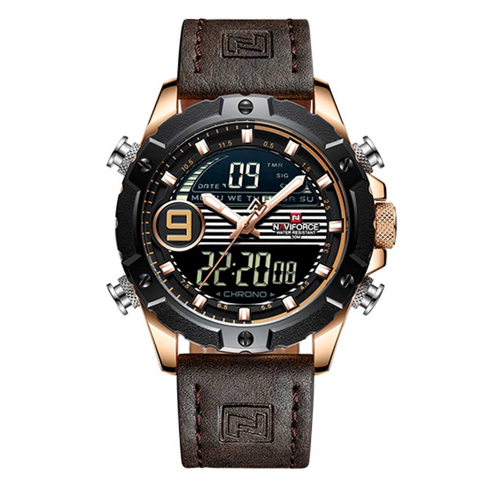 NAVIFORCE NF9146L RG/RG/D.BN MEN'S WATCH - H2 Hub Watches
