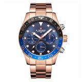 NAVIFORCE NF9147 RG/BE ROSE GOLD STAINLESS STEEL MEN'S WATCH