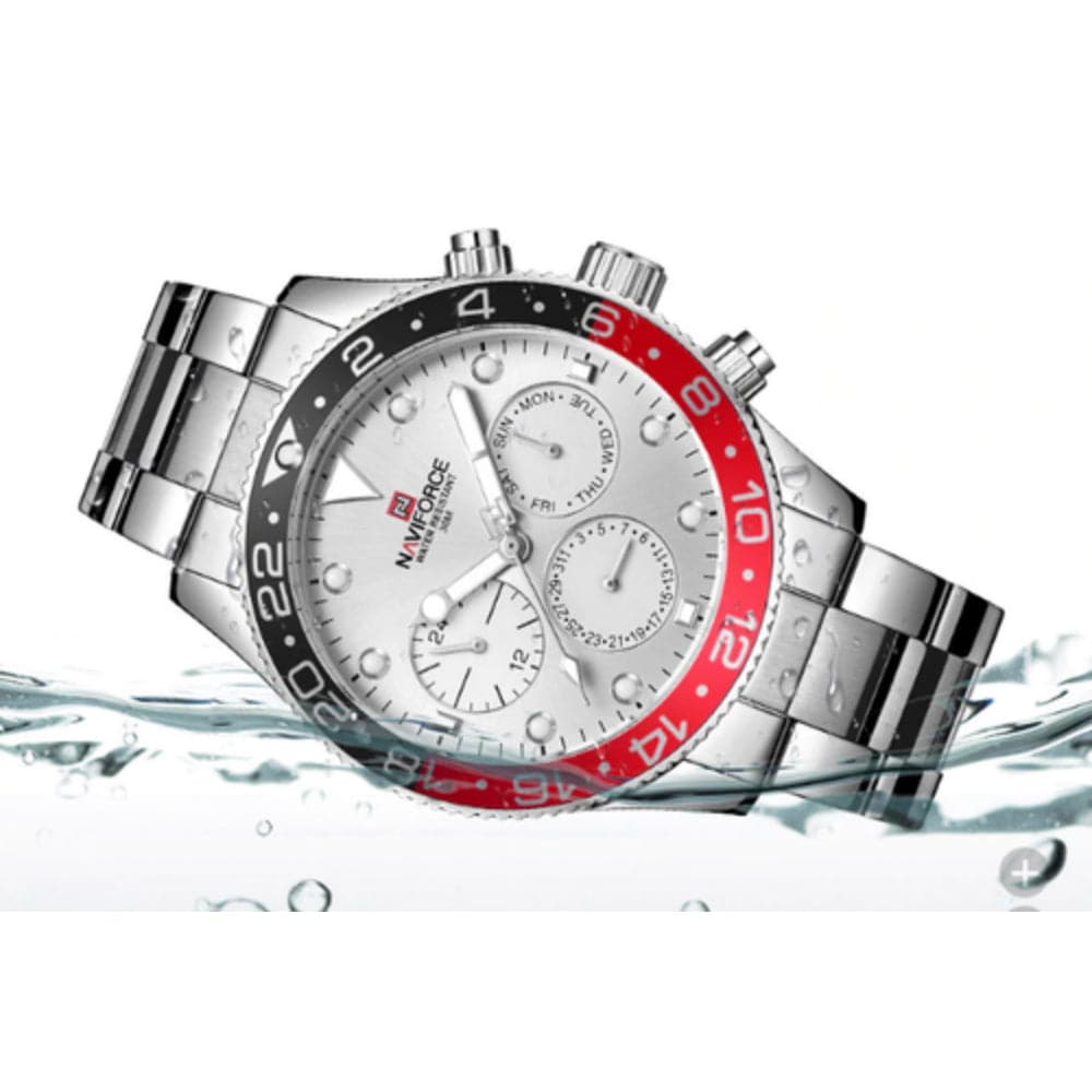 NAVIFORCE NF9147 S/W STAINLESS STEEL MEN'S WATCH - H2 Hub Watches