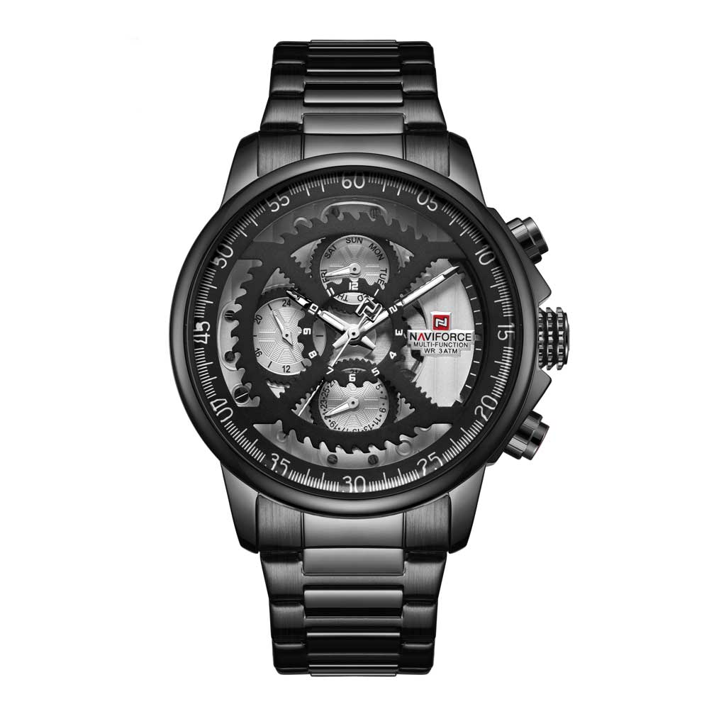 NAVIFORCE CHRONOGRAPH NF9150 B/B/B MEN'S WATCH - H2 Hub Watches