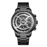 NAVIFORCE CHRONOGRAPH NF9150 B/W/B MEN'S WATCH - H2 Hub Watches