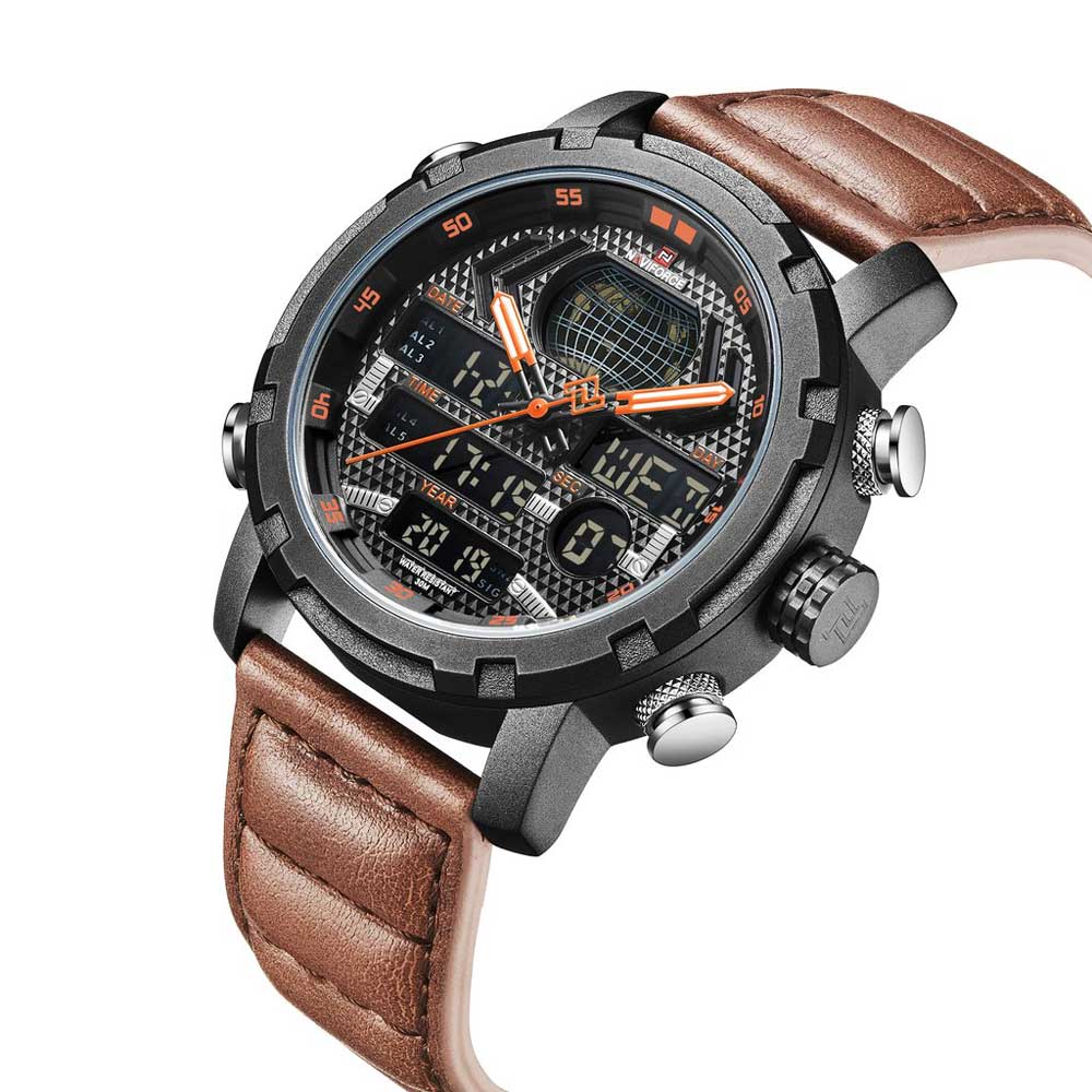 NAVIFORCE NF9160 B/Y/BN MEN'S WATCH - H2 Hub Watches