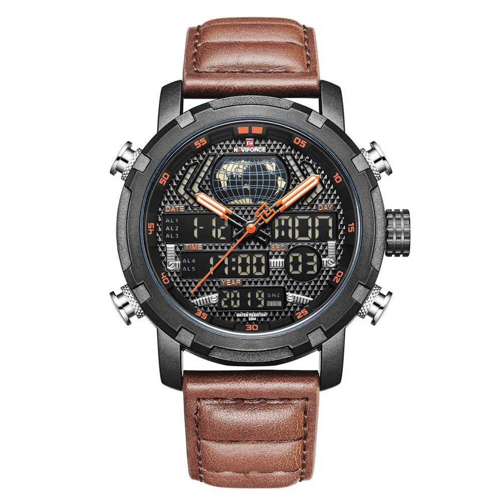 NAVIFORCE NF9160 B/Y/BN MEN'S WATCH - H2 Hub Watches