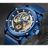 NAVIFORCE ANALOG NF9167 BE/BE STAINLESS STEEL CHRONOGRAPH QUARTZ MEN'S WATCH - H2 Hub Watches
