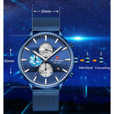 NAVIFORCE NF9169 BE/BE BLUE STAINLESS STEEL MEN'S WATCH