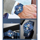 NAVIFORCE NF9169 BE/BE BLUE STAINLESS STEEL MEN'S WATCH