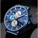 NAVIFORCE NF9169 BE/BE BLUE STAINLESS STEEL MEN'S WATCH