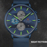 NAVIFORCE NF9169 BE/BE BLUE STAINLESS STEEL MEN'S WATCH