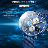 NAVIFORCE NF9169 BE/BE BLUE STAINLESS STEEL MEN'S WATCH