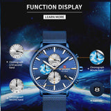 NAVIFORCE NF9169 BE/BE BLUE STAINLESS STEEL MEN'S WATCH