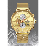 NAVIFORCE NF9169 G/G GOLD STAINLESS STEEL MEN'S WATCH